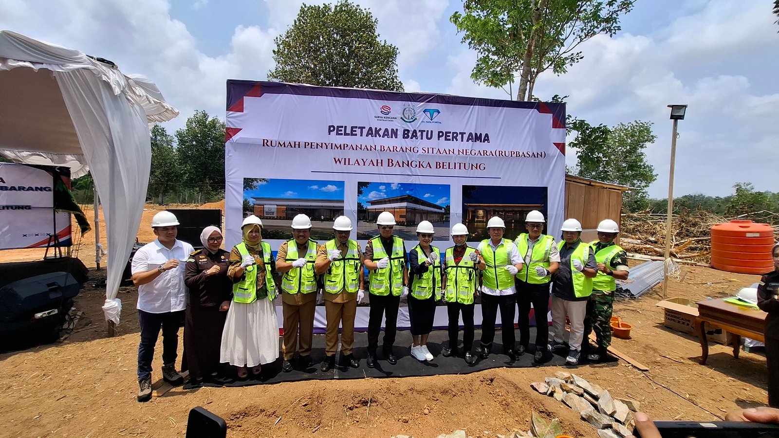Kanwil Ditjenpas Babel Dukung Penguatan Tata Kelola Benda Sitaan melalui Pembangunan RUPBASAN Kejaksaan Wilayah Bangka Belitung